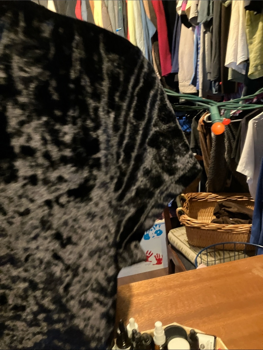 a new day Black Crushed Velvet Top - Picture 5 of 5